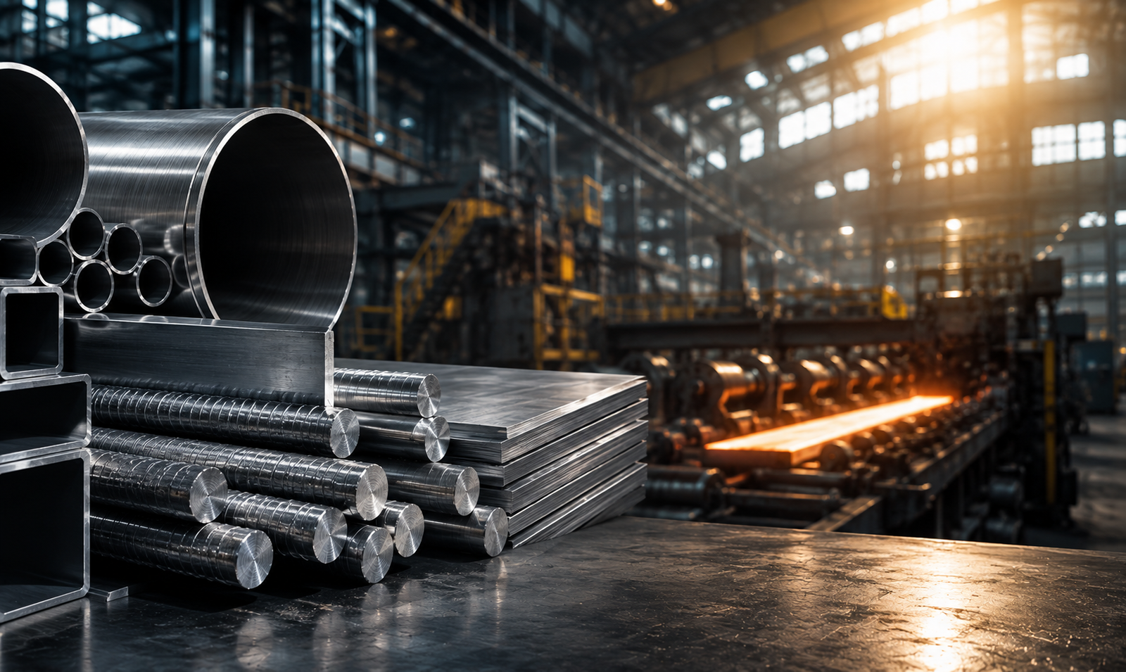 Close-up of a stainless steel pipe
